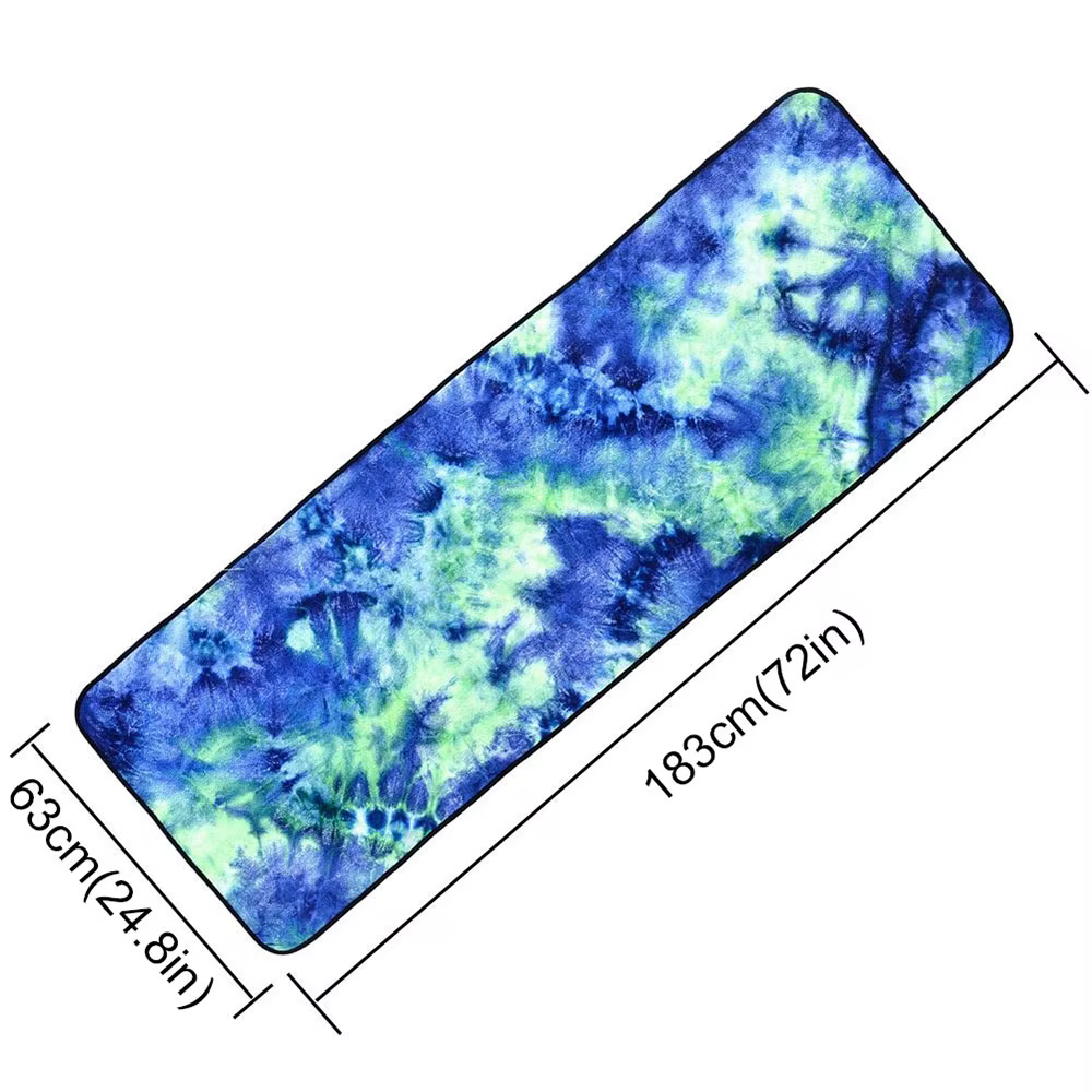 Tapis de Yoga antidérapant pliable en microfibre
