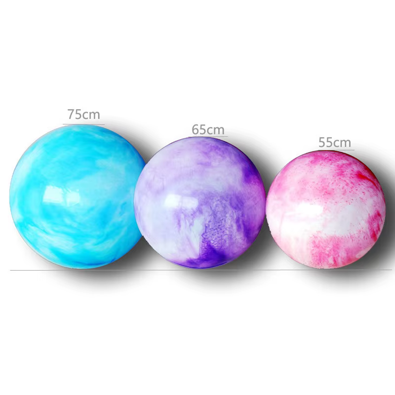 Boule de Yoga nuages roses en PVC