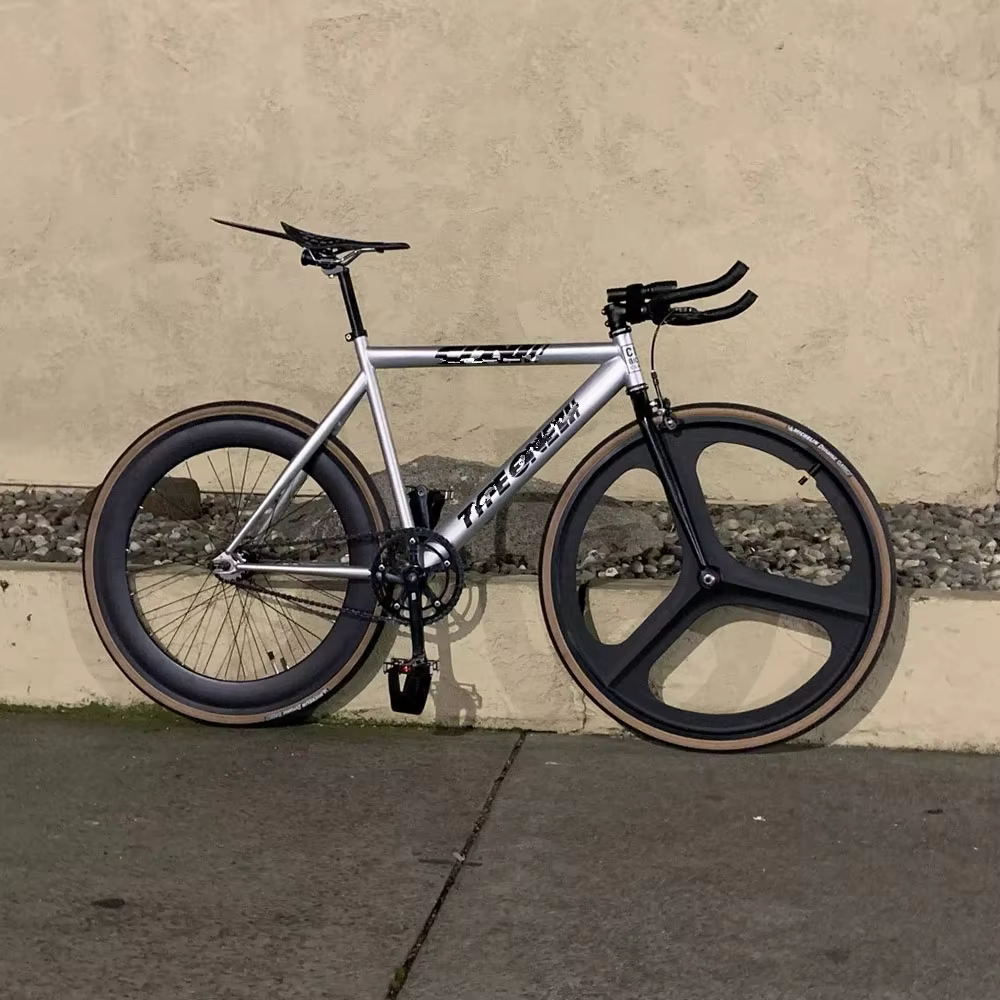 Piste Fixie vélo bascule jante hauteur 70mm avant arrière 32H moyeu simple vitesse vélo roues engrenage fixe en alliage d'aluminium