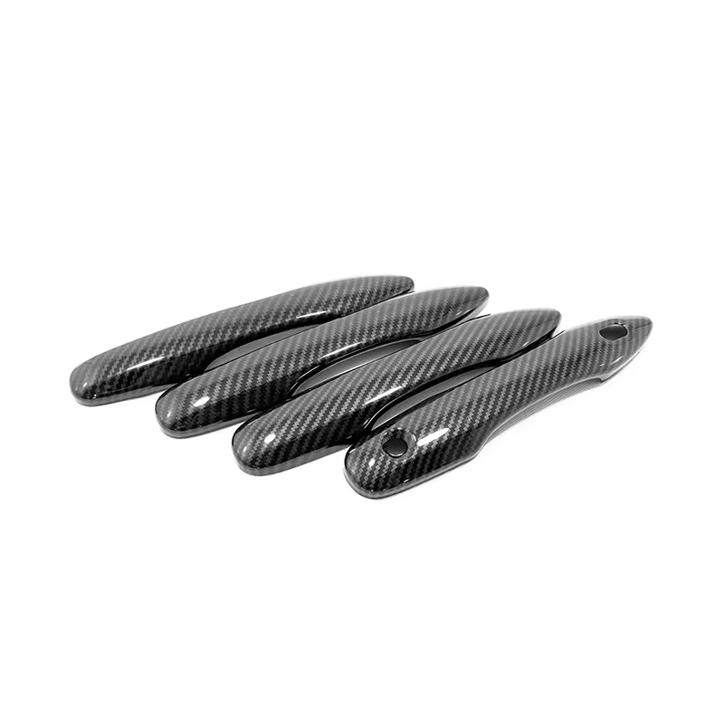 Garniture de couverture de poignée de porte de voiture en carbone ABS, protecteur de décoration, style de voiture, accessoires Toyota Yadditif, 2020, 2021, ensemble de 4 pièces