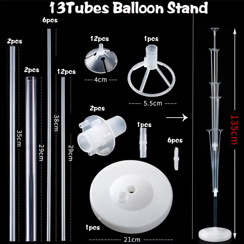 Kit de support de ballons lumineux pour la décoration, la plus grande lumière disponible, faire des ballons pour la pièce maîtresse de table et de sol avec base, événement de mariage