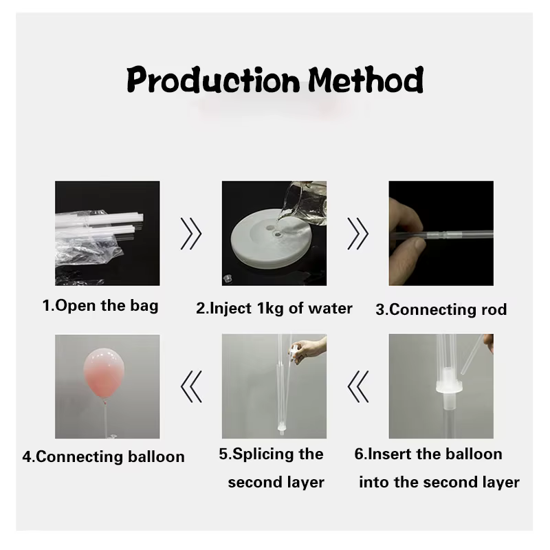 Kit de support de ballons lumineux pour la décoration, la plus grande lumière disponible, faire des ballons pour la pièce maîtresse de table et de sol avec base, événement de mariage