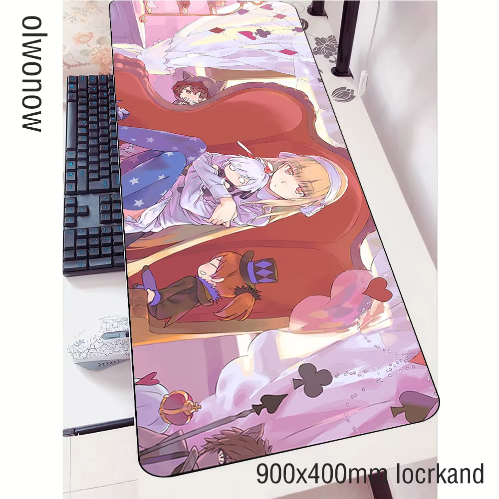 DanMachi-Grand tapis de souris gamer, 900x400x3mm