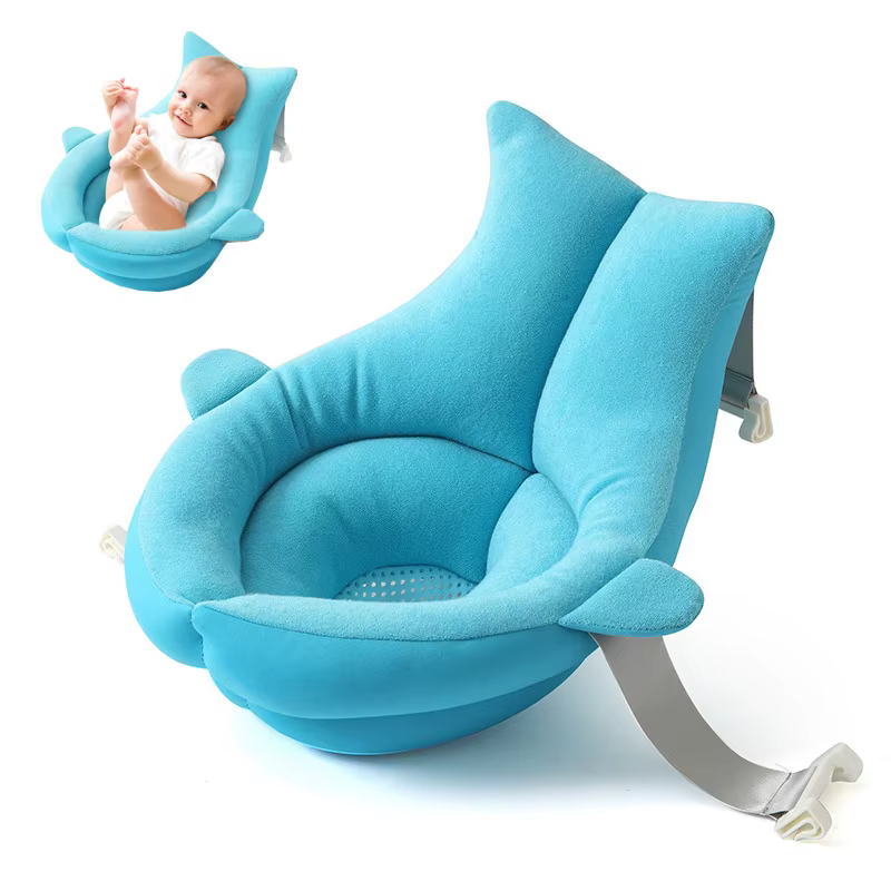 Baignoire pliable à fleurs pour nouveau-né, douche pour bébé, forme de décodage, coussin de bain en forme de peau, sous-baignoire portable, siège souple, jouer aux virus, 80cm