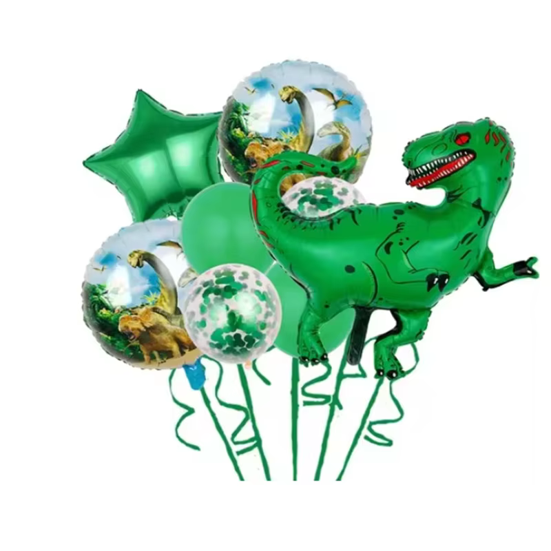Ballons dinosaures décorations d'anniversaire mignon dinosaure Latex ballon numéro ballon ensemble 1-9 pour enfants fête d'anniversaire décor fournitures