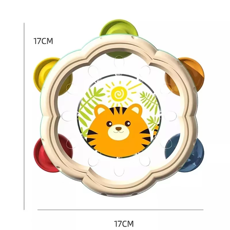 Instruments de musique pour bébé, jouets à tambour, jouets d'apprentissage Montessori pour tout-petits de 1 à 3 ans, développement précoce des mains, jouets musicaux interactifs