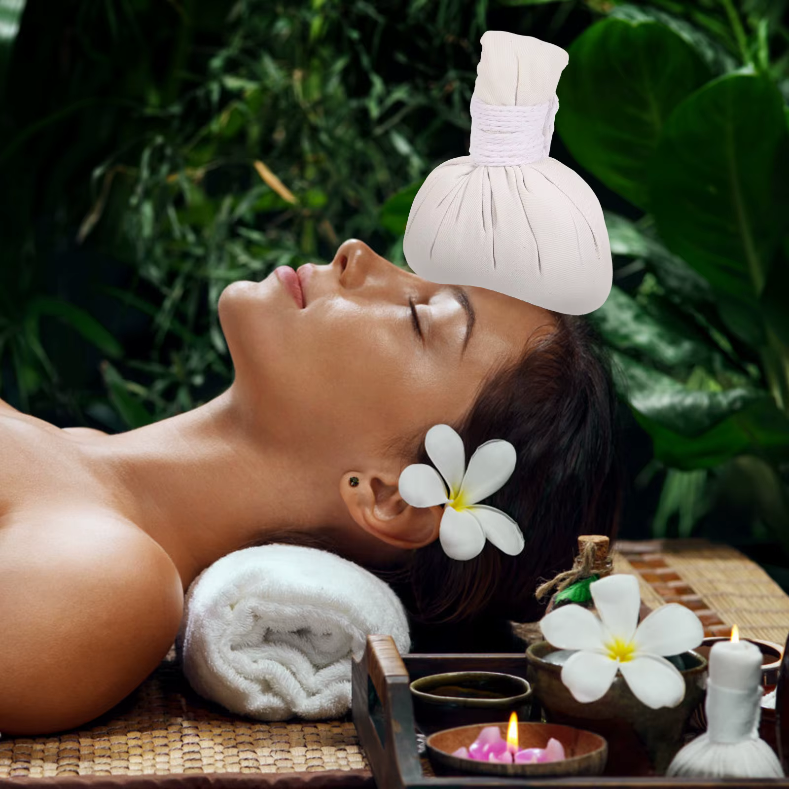 2 boules de massage aux herbes chinoises