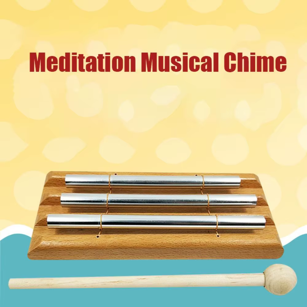 Carillon musical de méditation à 3 tons avec mallette
