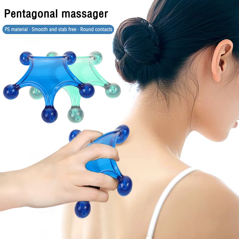 Outils de Massage à Point de pression de déclenchement d'auto-masseur outils de massage à main, tissus profonds du dos, acupression douce à 5 boules