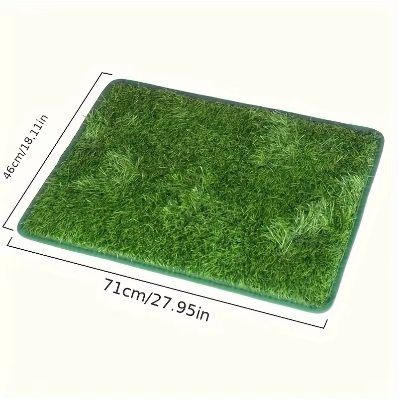 Tapis d'entraînement pour pot pour chien lavable et réutilisable – Coussin en herbe artificielle anti-odeur pour animaux de compagnie