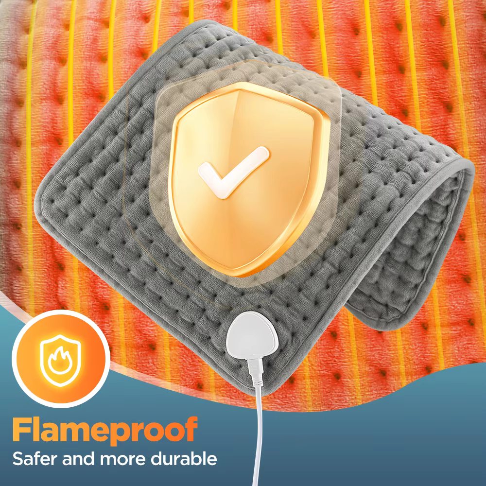 Coussin chauffant 60x30CM, 10 niveaux de température constante, 4 Modes de synchronisation, couverture chaude pour garder les jambes, l'abdomen et les mains, tapis thermique chauffant