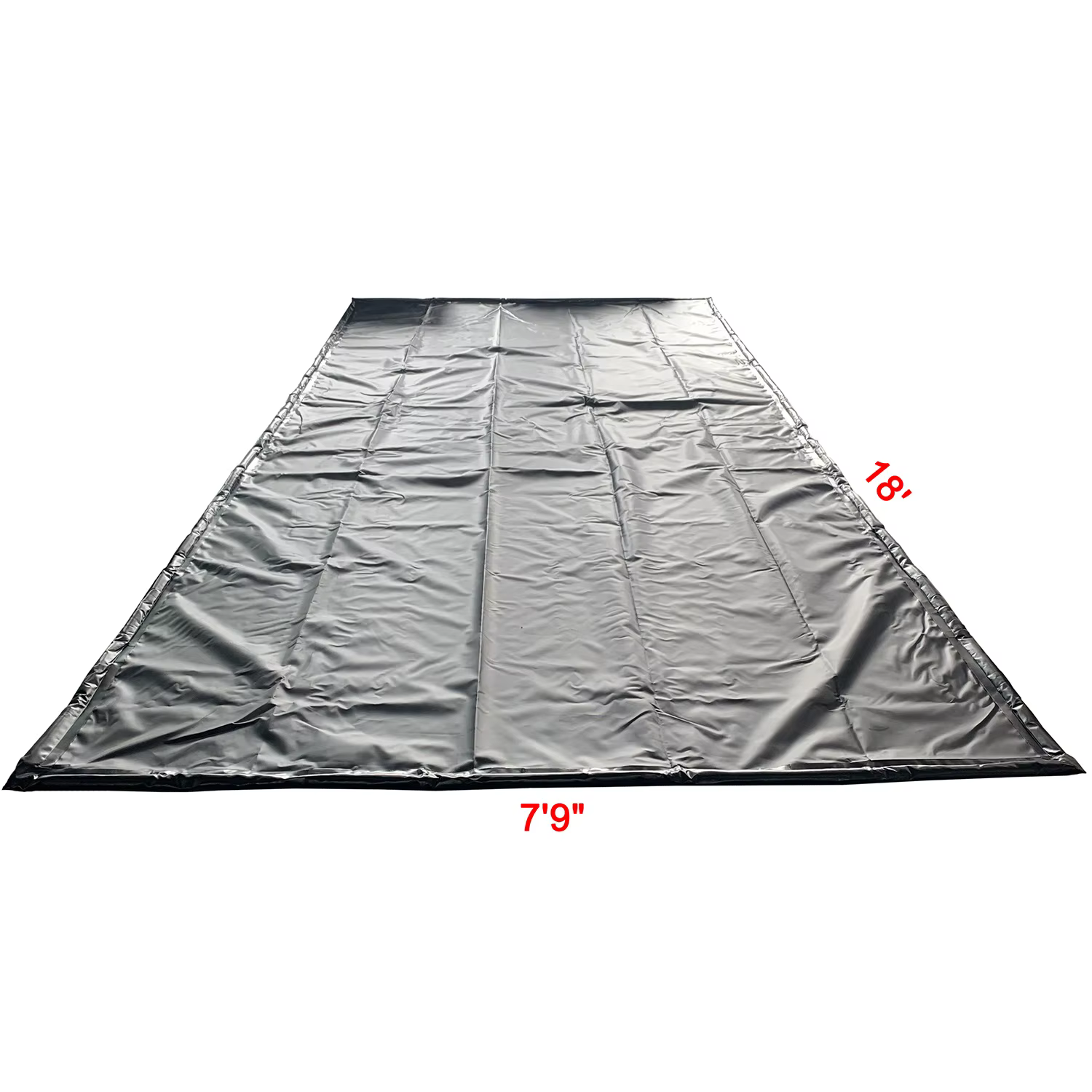 Tapis de sol de garage en PVC imperméable 7'9" x 18' pour protéger et nettoyer des intempéries comme la neige, la boue et la pluie 7'9" x 16'/ 8'6" x 20' / 9' x 22'
