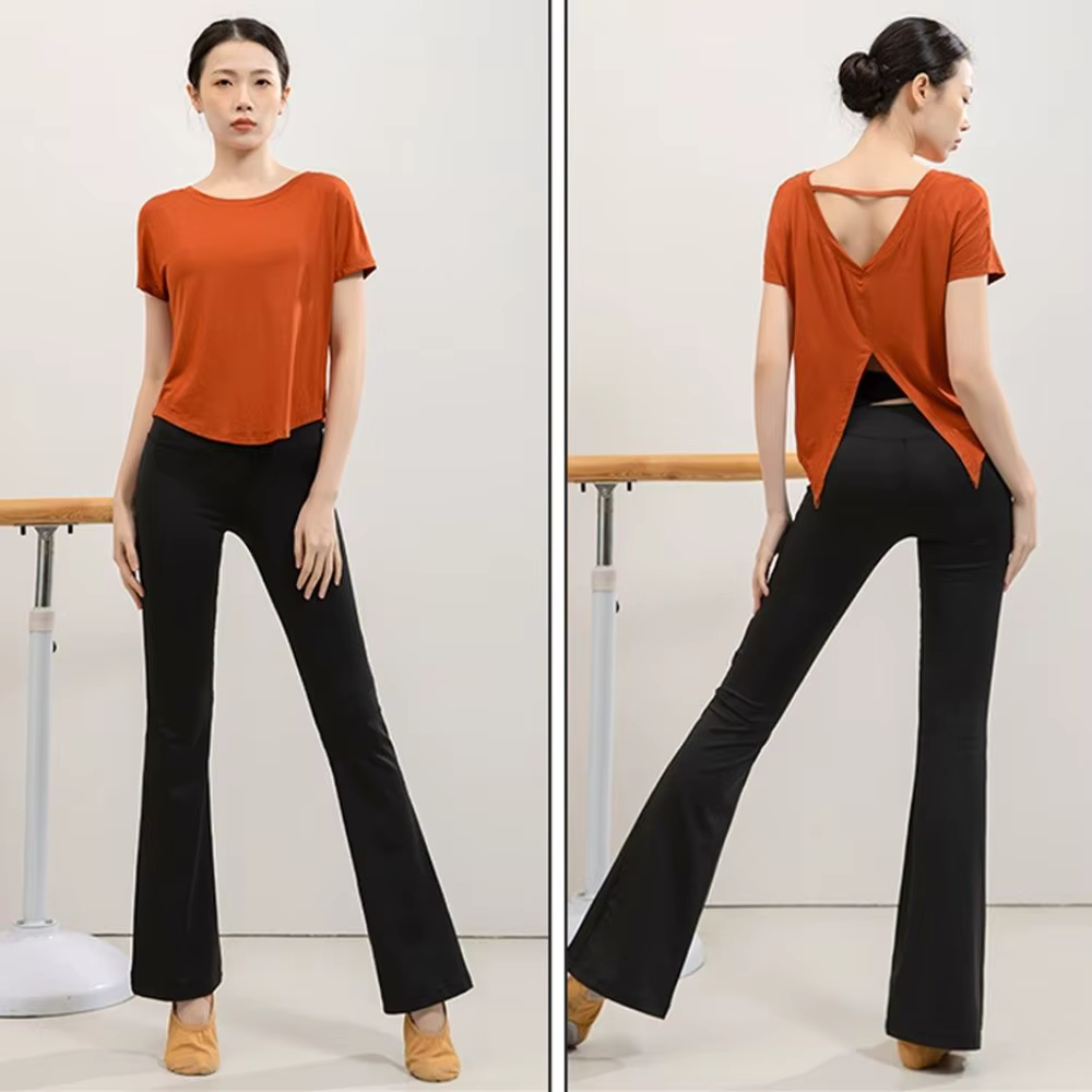 Pantalons de yoga en velours pour Pilates