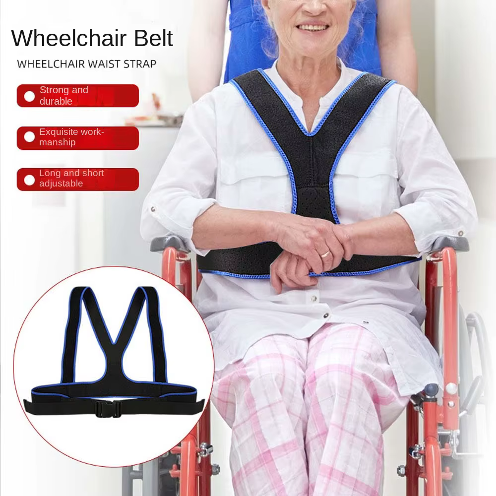 Sangles de maintien pour fauteuil roulant, sangle de soutien lombaire, accessoires pour fauteuil roulant, sangles de fixation pour les épaules, ceinture de siège pour fauteuil roulant