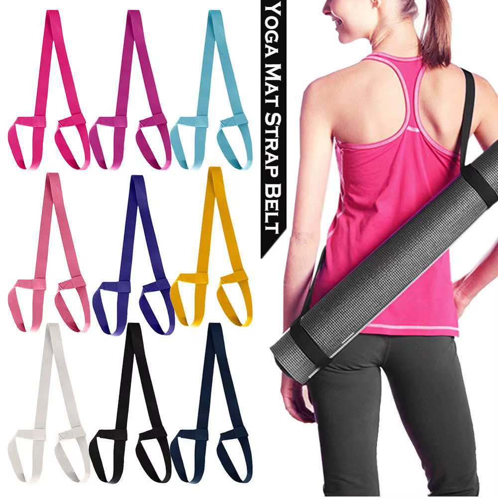 Sangle de transport réglable pour tapis de yoga de haute qualité – Ceinture élastique de fitness pour l'exercice et le stretching