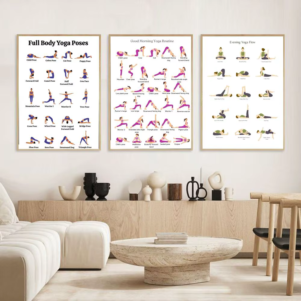 Affiche de pratique du matin de Yoga