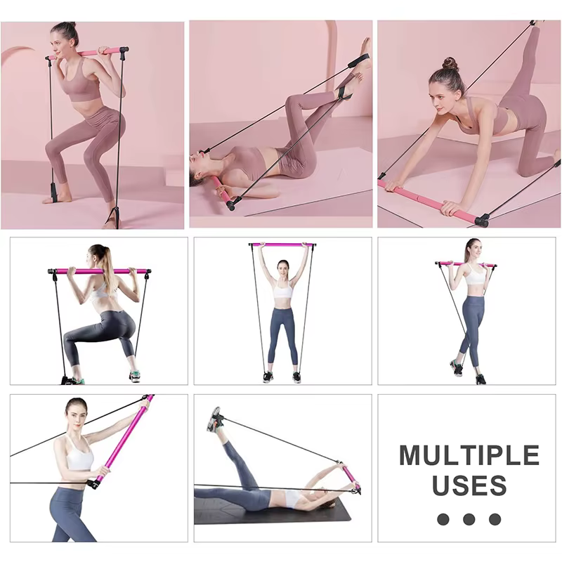 Barre d'épissure portable pour le yoga