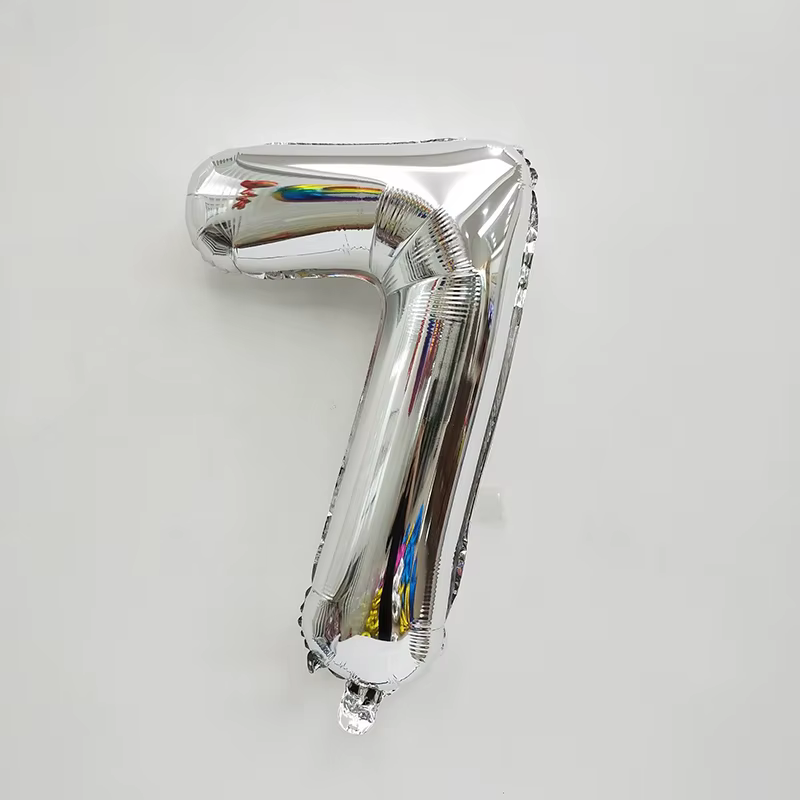 Ballons numériques en aluminium, 32 pouces, couleur argent, numéro 0-9, pour fête d'anniversaire, mariage, réception-cadeau pour bébé, salon