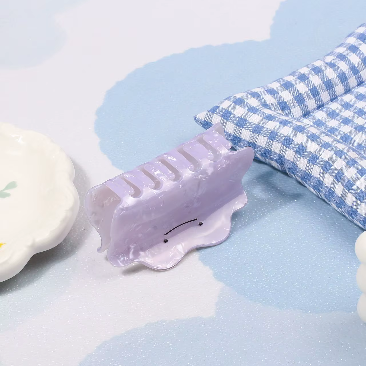 Pince à cheveux Pokémon Violet Ditto, accessoire pour l'arrière de la tête, mignon et amusant, cadeau pour amies