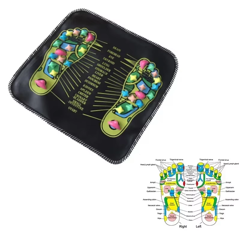 Tapis de Massage des pieds acupression coussin