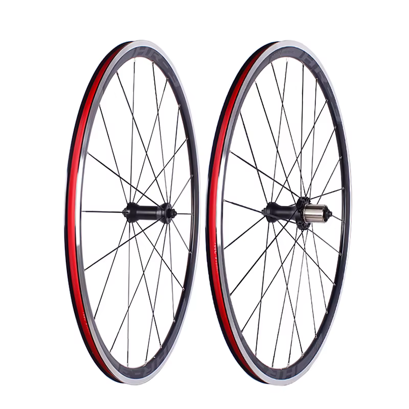 Jeu de roues de vélo de route 700C, 4 roulements, frein à disque, débrayage rapide, alliage d'aluminium double couche, 30 mm