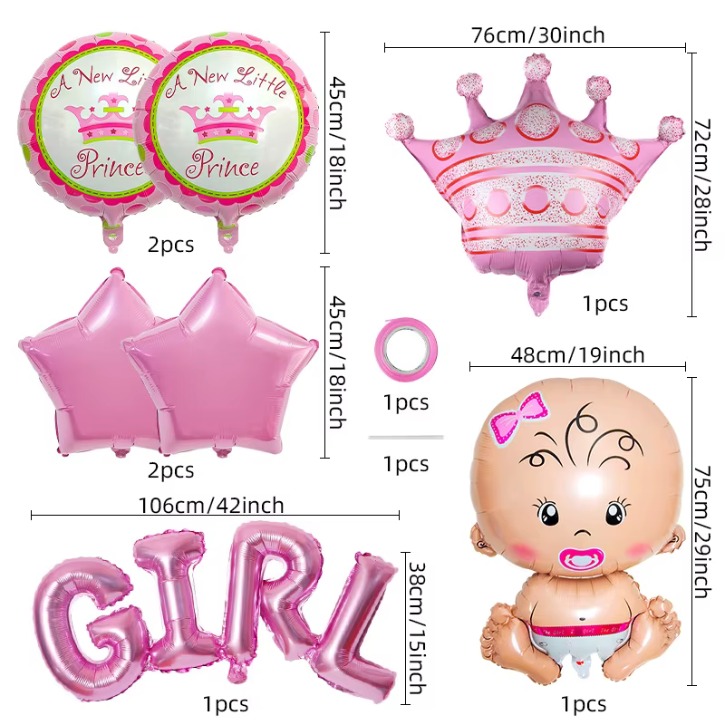 Ballons pour Baby Shower Garçon ou Fille, Décorations de Fête de Révélation du Sexe, Décoration de Baby Shower Garçon ou Fille