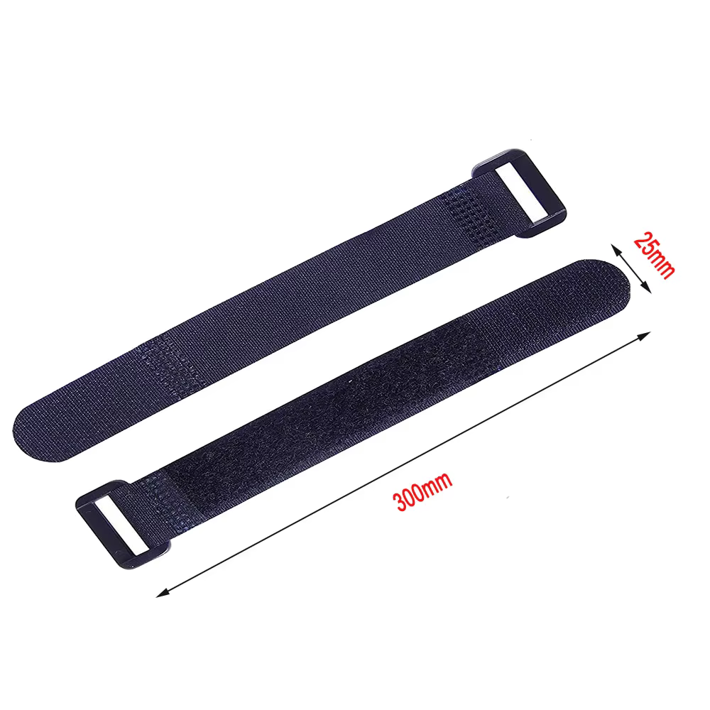 Sangle de roue de vélo réutilisable, attaches de câble en nylon, crochet et boucle, attaches de câble durables, multi-usages, sangles de câble de fixation auto-adhésives, 2.5x30cm, 5 pièces