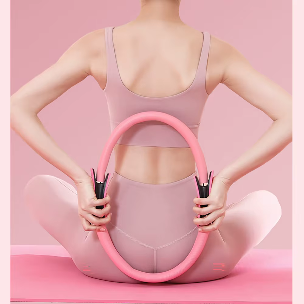 Yoga Pilates anneau cercle magique femmes résistance entraînement à domicile dos jambes minces façonnage post-partum