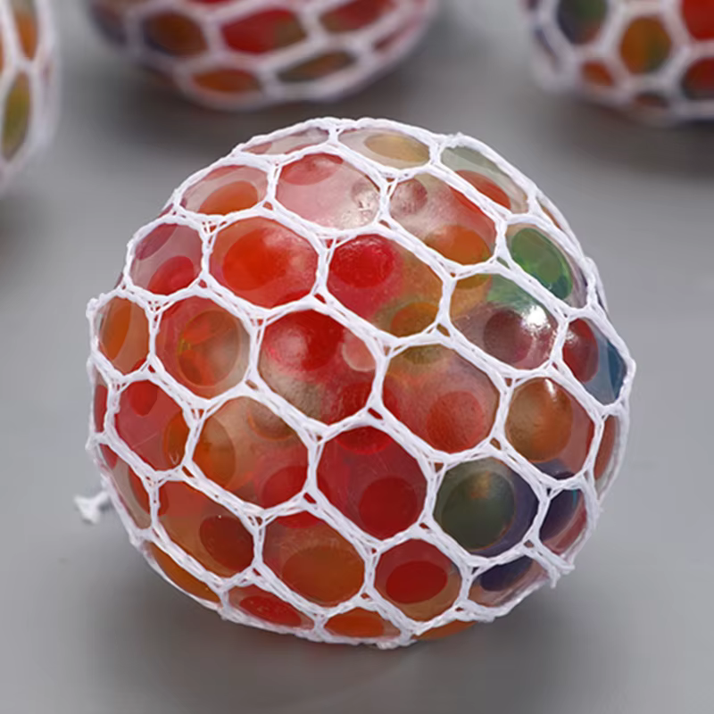 Balles spongieuses anti-stress qualité supérieure avec perles d'eau pour soulager les jouets tension
