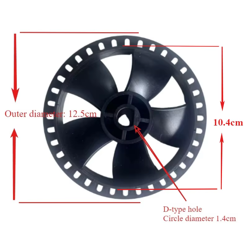 Tapis roulant moteur à courant continu ventilateur de refroidissement lame tapis roulant accessoires de moteur
