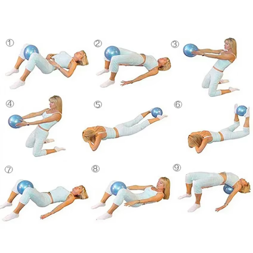 Ballon de yoga de 25 cm pour exercices de gymnastique