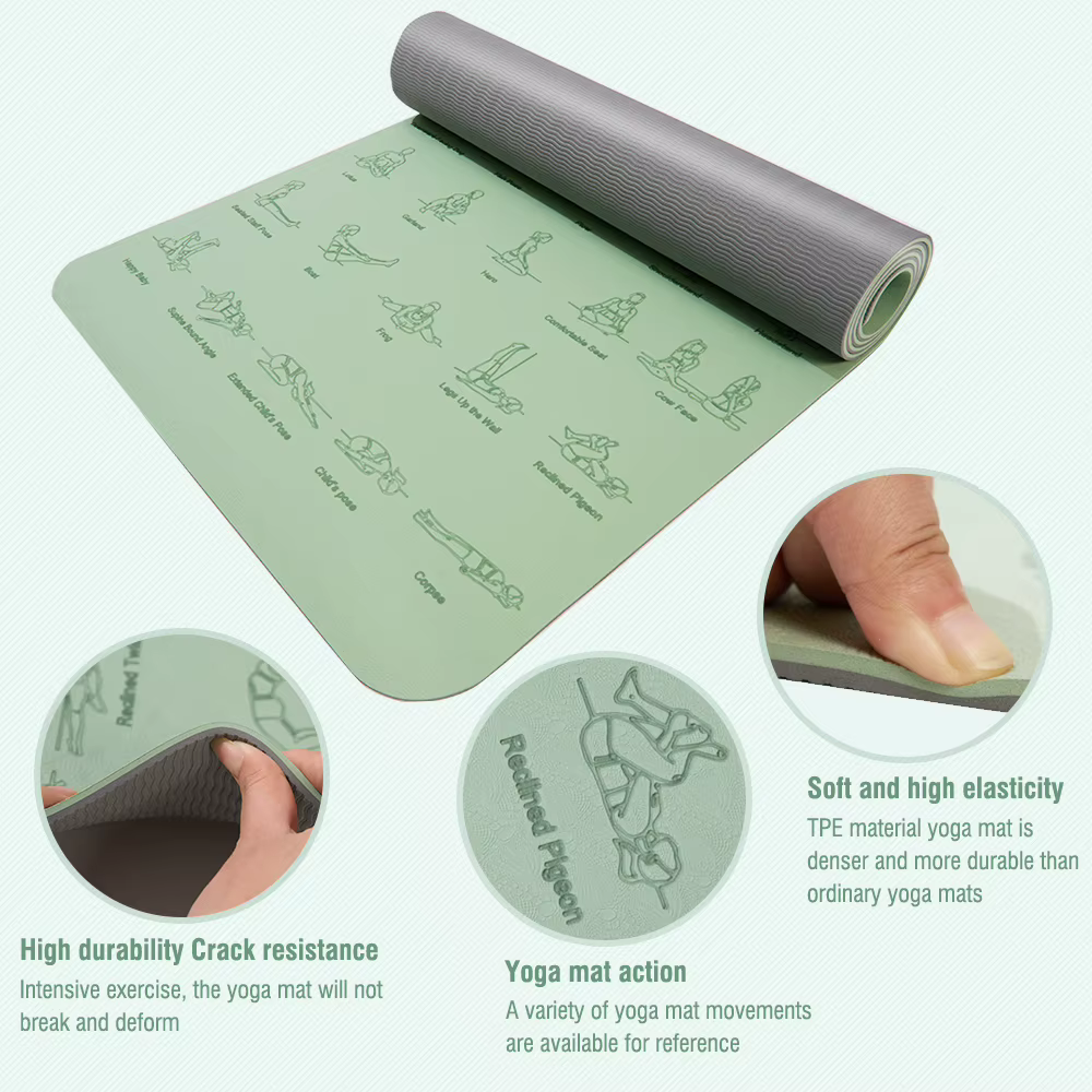 Tapis de Yoga TPE 183 cm * 57 cm