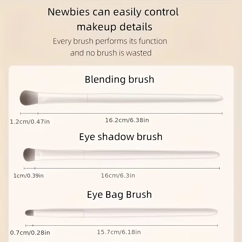 Ensemble de 5 pinceaux de maquillage pour les yeux, compagnon de voyage idéal et cadeau parfait pour les amies, les petites amies et les épouses
