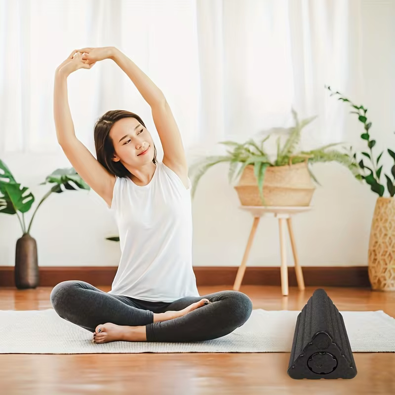Blocs de Yoga 2 en 1, rouleau triangulaire en mousse EPP