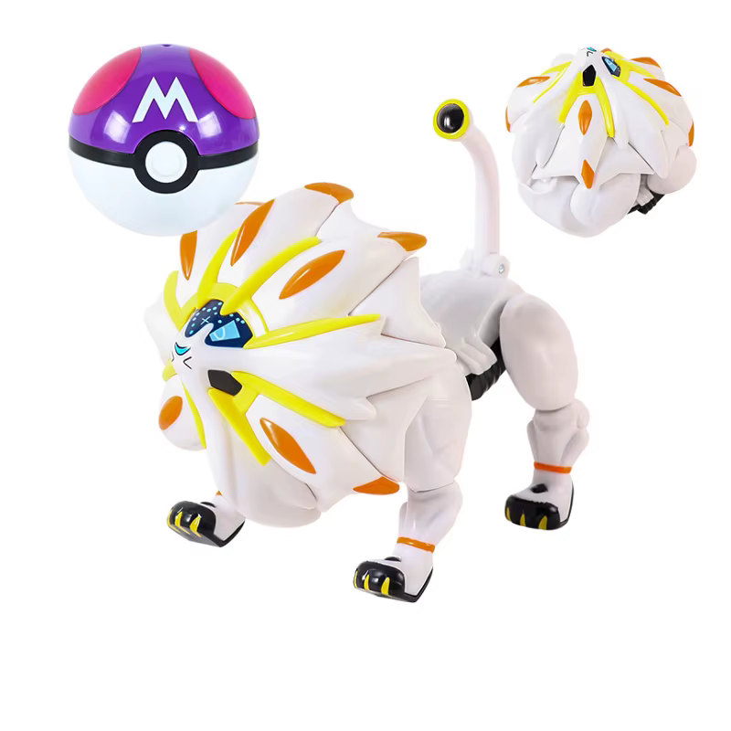 Pokemon Pokeball Transformer Pikachu Figure, Charizard, Venusaur, Blastoise, Mewtwo, pouvez-vous arados, Solgalbones, Lunala, Eevee Poke Ball Toy Gift