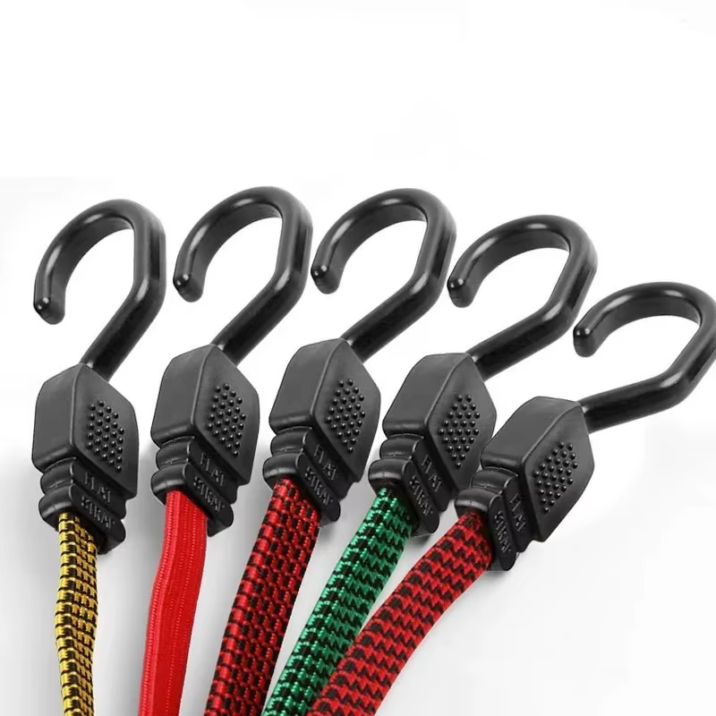 Sangle de bagage élastique en caoutchouc, 5 tailles, bande en caoutchouc, corde de transport de voiture, crochet de sangle fixe, accessoires automobiles
