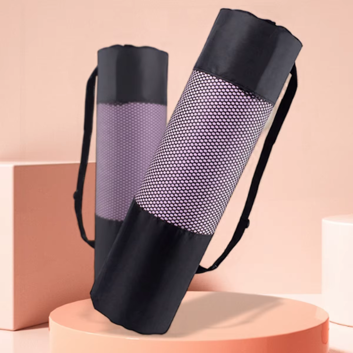 1 sac en maille de rangement pour tapis de yoga respirant – Tissu Oxford durable