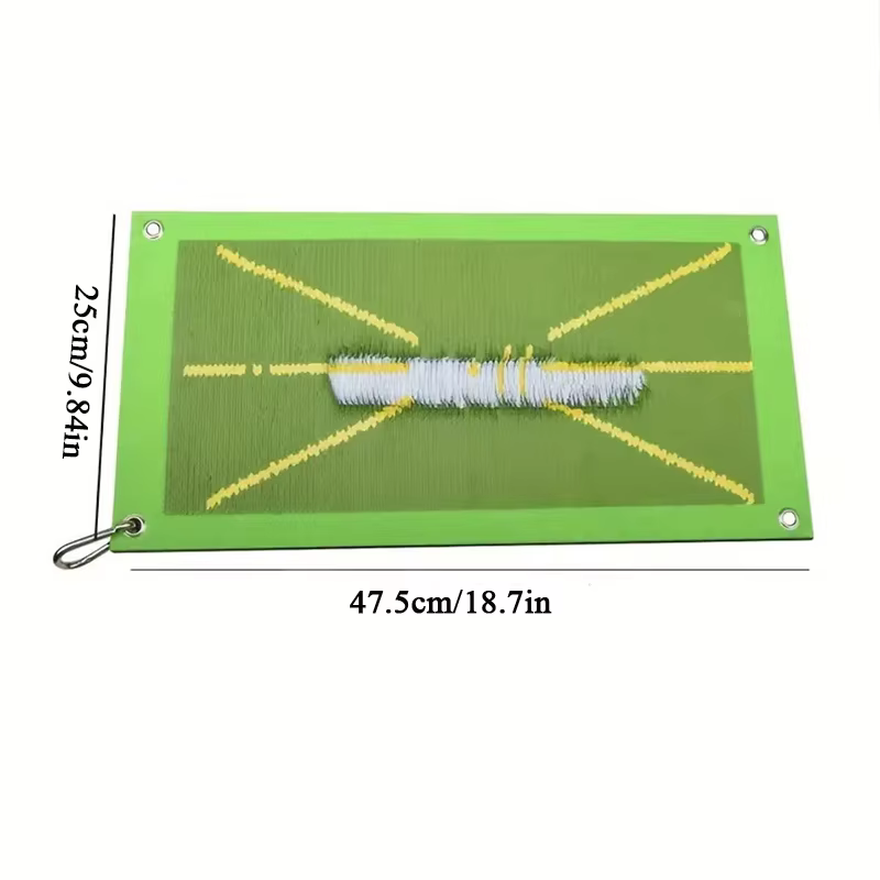 Tapis de pratique de Golf, tapis de frappe de Golf intérieur et extérieur, tapis auxiliaire d'entraînement de Golf + 4 clous de sol + 1 crochet