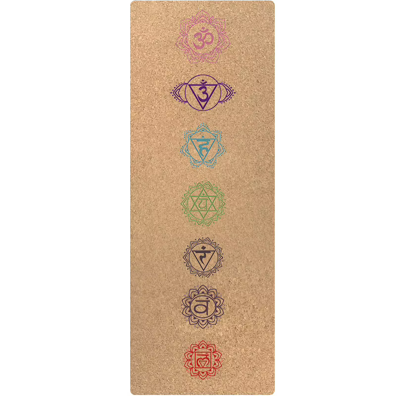 Tapis de yoga en liège et caoutchouc naturel