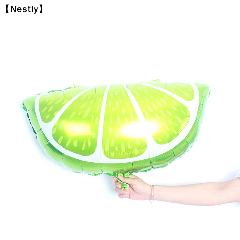 1 ballon en forme de fruit tropical, citron, orange, ananas, décoration en film d'aluminium, pour bébé〔Nest〕