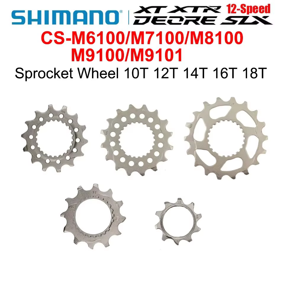 SHIMANO pignon 12 vitesses 10T 12T 14T 16T 18T pour M6100 M7100 M8100 M9100 M9101 pignon de Cassette réparation originale japonaise