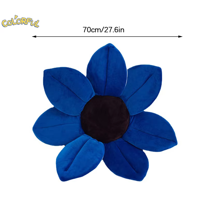 Coussin de douche pliable à quatre pétales de fleurs pour bébé, baignoire à fleurs en fleurs pour nouveau-né, coussin de siège de sécurité pour bébé, polymères de bain en fleurs, 70cm
