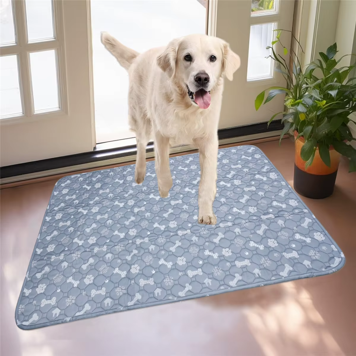Tapis de pipi lavable pour chien, tapis d'urine réutilisable pour animaux de compagnie, imperméable, pour entraînement des chiots, pour siège de voiture, sol d'hiver