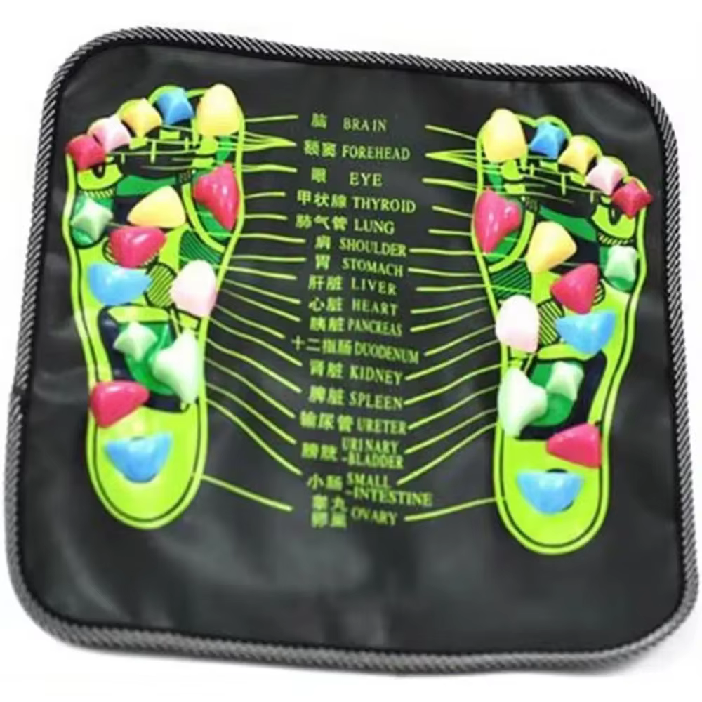 Tapis de Massage des pieds haut de gamme avec plaque de pression des doigts et chemin pavé simulé pour apaiser