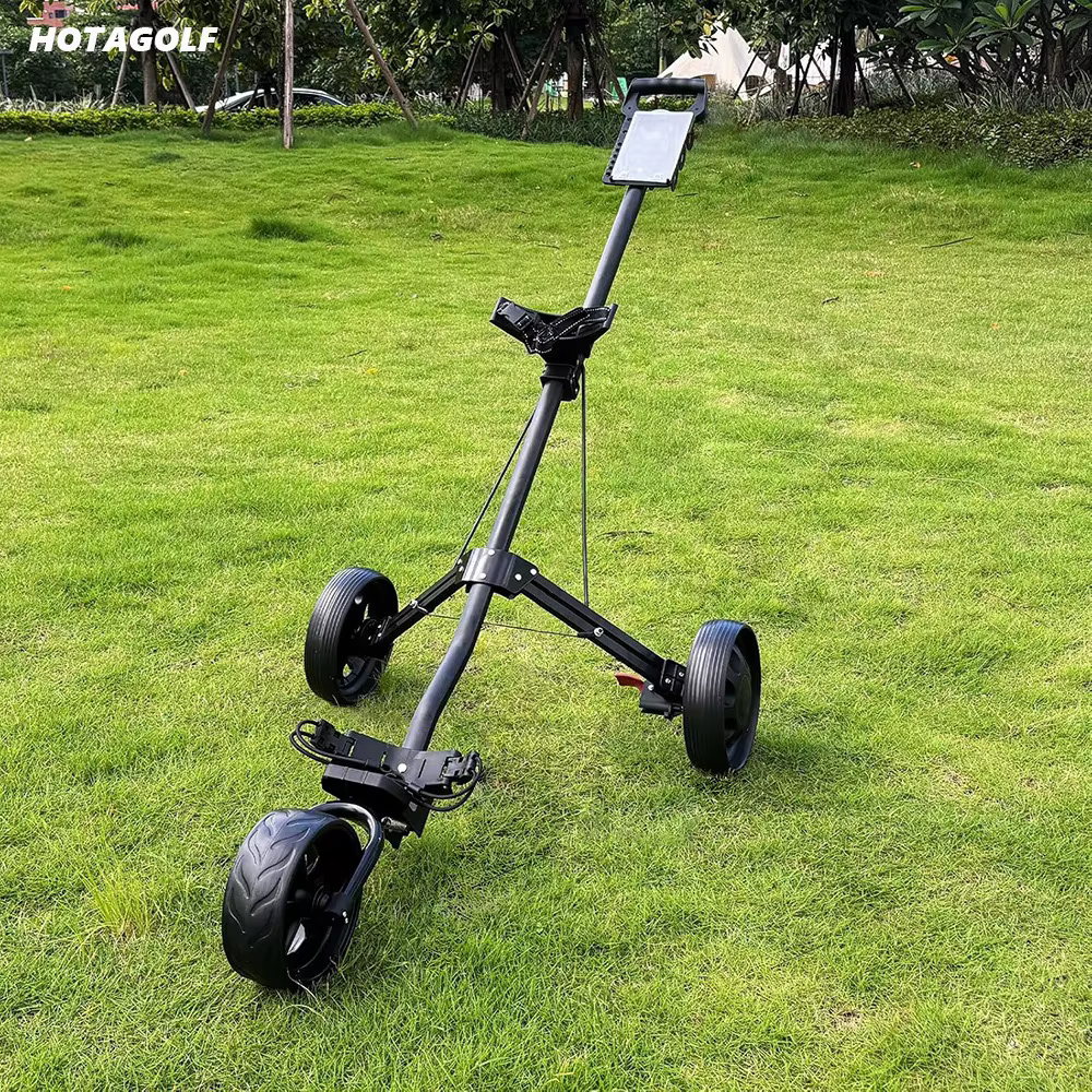 Chariot de golf HotaGolf léger à 3 roues pliable pour clubs de golf