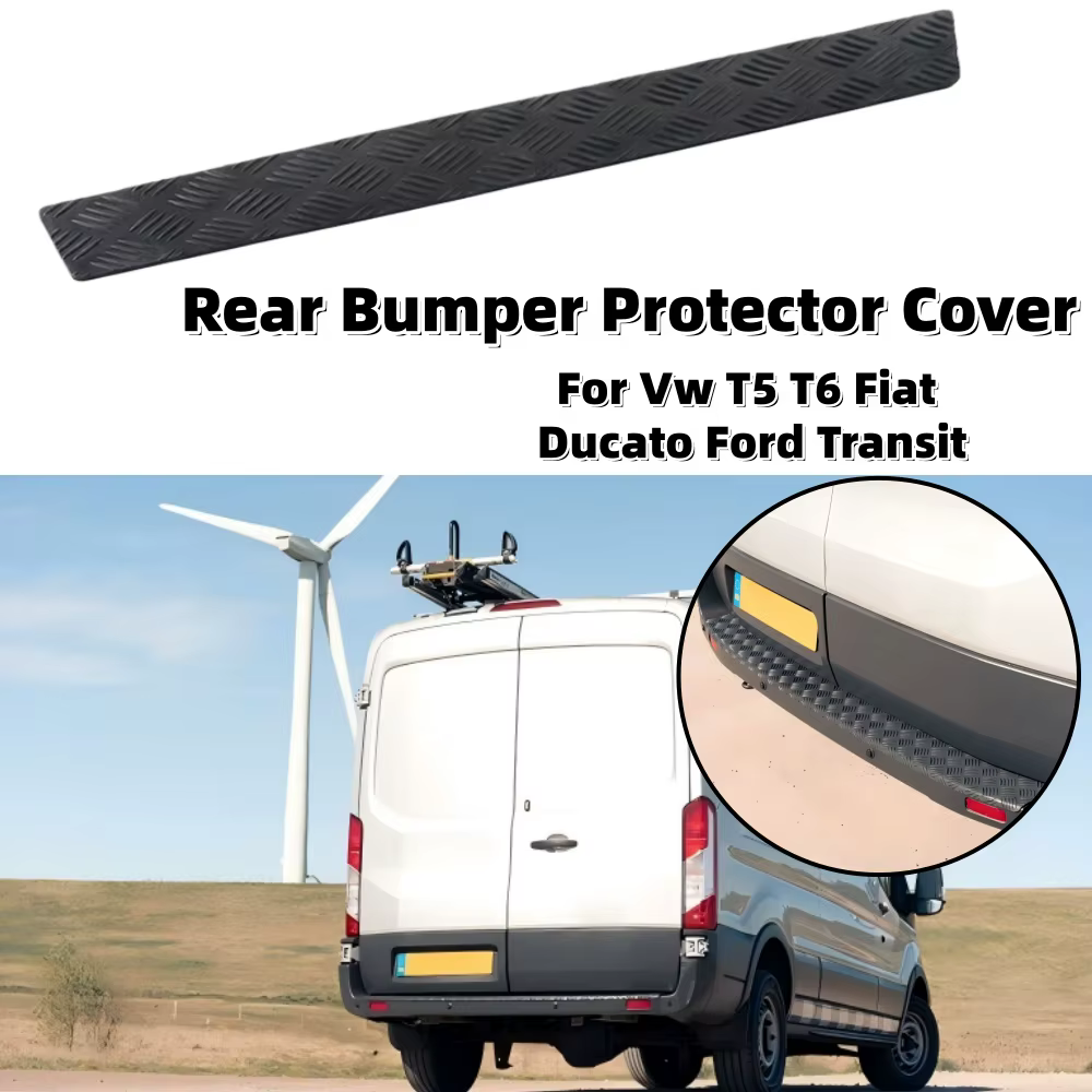 Protection de pare-chocs arrière de voiture, protection de pare-chocs en caoutchouc adhésif antidérapant pour VW T5 T6 Fiat Ducato Ford Transit