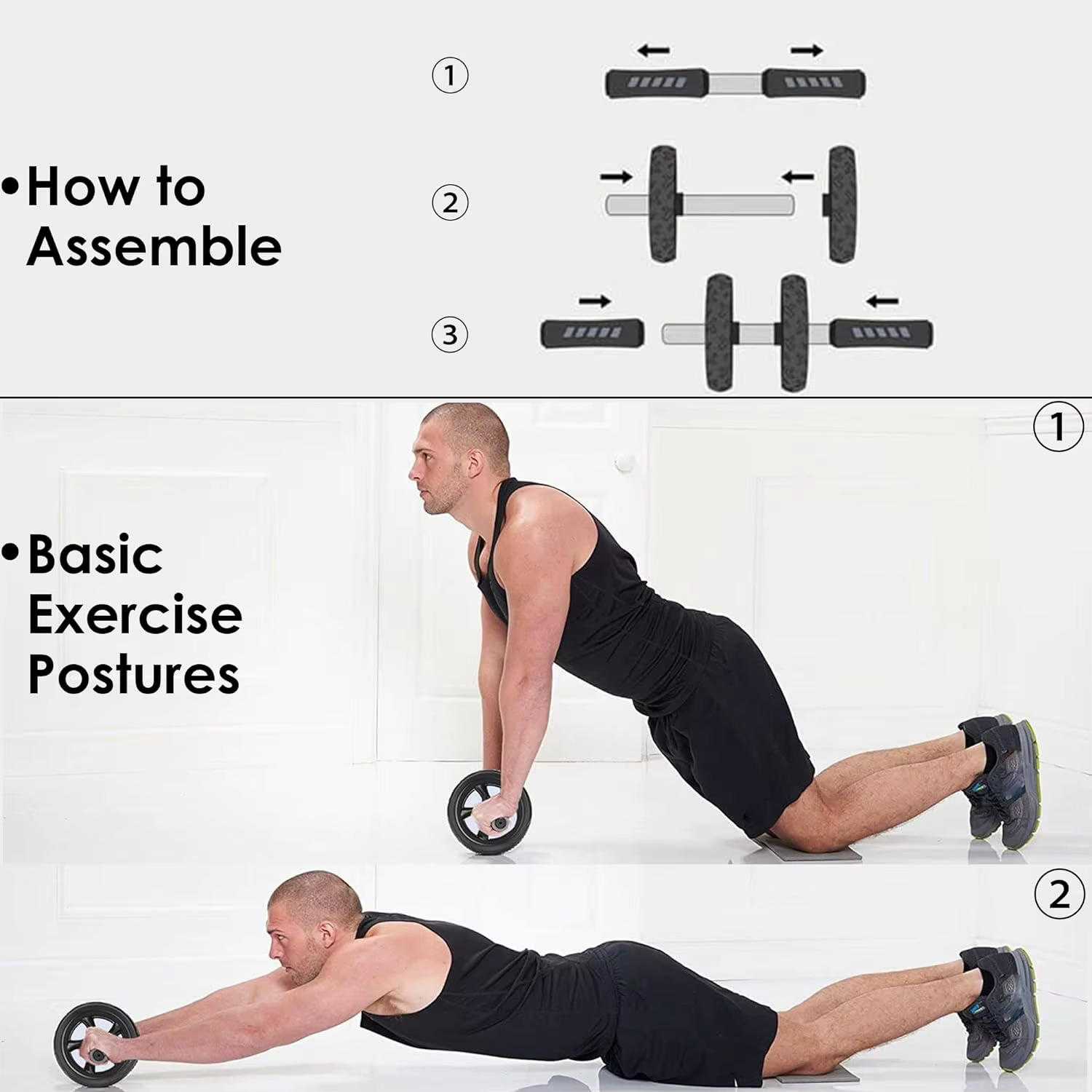 Rouleau Ab pour Machine d'exercice Abdominal