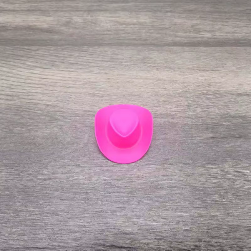 Mini poupée accessoires mode mignon rose blanc Cowboy chapeau fête lunettes de soleil caméra accessoires pour maison de poupée fille bricolage jouet cadeau