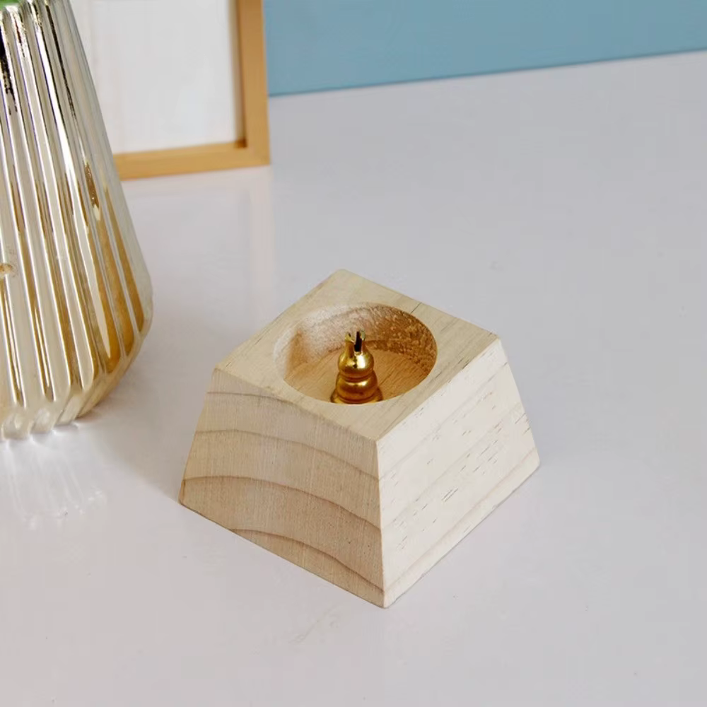 Porte-encens en bois pour la pratique spirituelle
