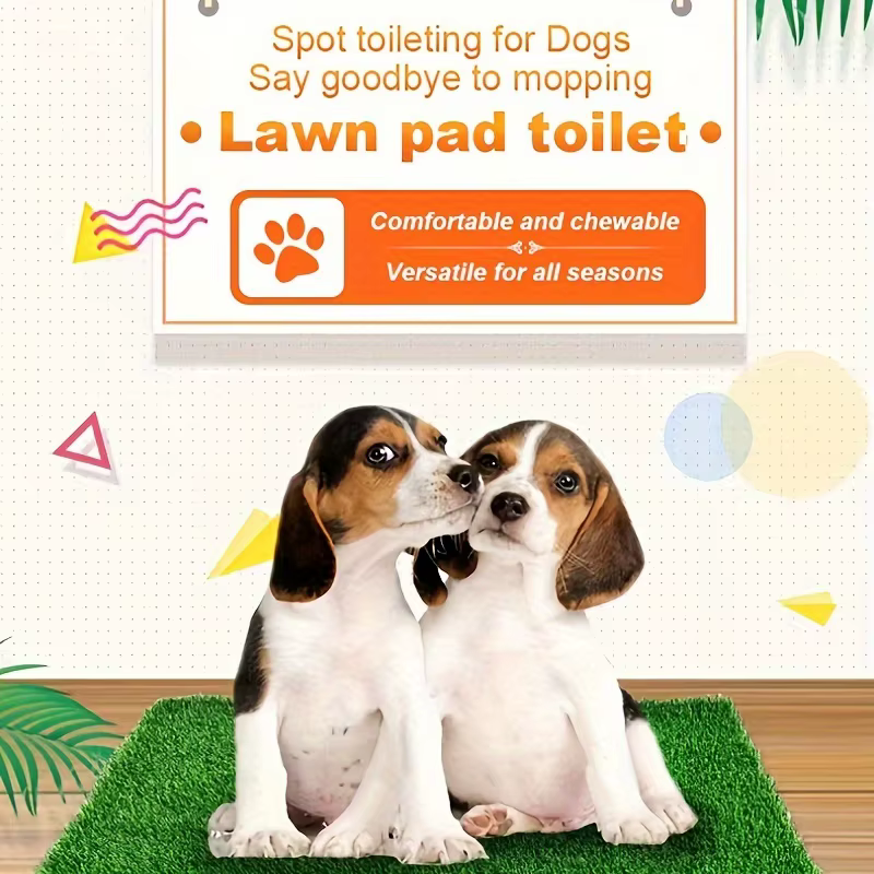 Tapis d'entraînement pour chiens lavable de qualité supérieure, coupe gazon intérieur/extérieur, pratique pour l'entraînement de pot et le contrôle des odeurs